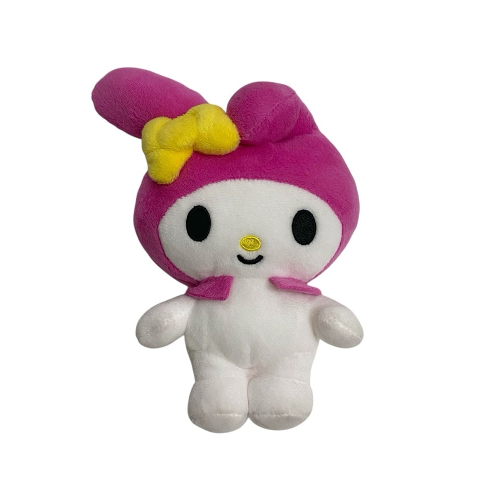 NEW Sanrio My Melody Plush Keychain with Zipper Pocket - Pink and White